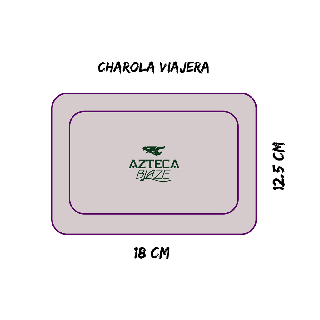 Charola de viaje gris AZTECA BLAZE